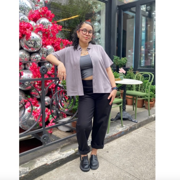 NWT Uniqlo Style Dark Grey Cropped Bra Tube Top - Picture 4 of 12